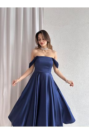 لباس سرمه ای زنانه بافتنی Mooi Butik - کد 930533119