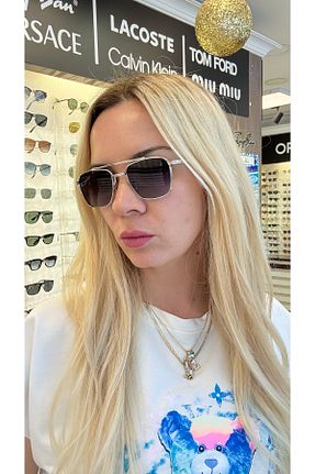 عینک آفتابی طوسی زنانه 52 BLACK - کد 930538637