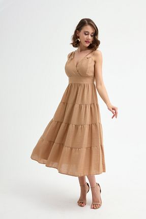 لباس بژ زنانه بافتنی Lafaba - کد 928954116