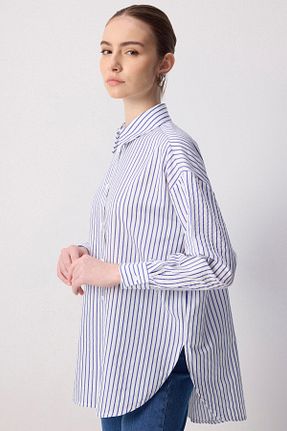 پیراهن حجاب سرمه ای زنانه اورسایز Touche Prive - کد 930530655