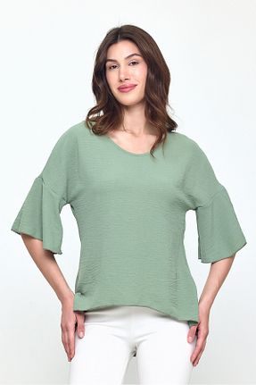 بلوز سبز زنانه ساده Laranor - کد 930537605