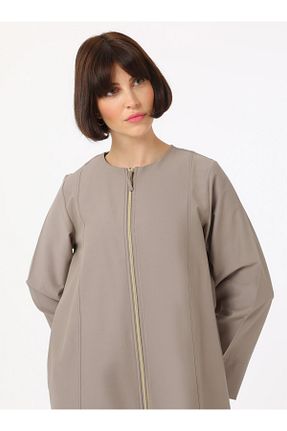 مانتو بلند حجاب قهوه ای زنانه Refka - کد 930528446