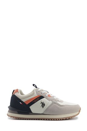 کفش اسنیکر بژ مردانه بند دار U.S. Polo Assn. - کد 922904069