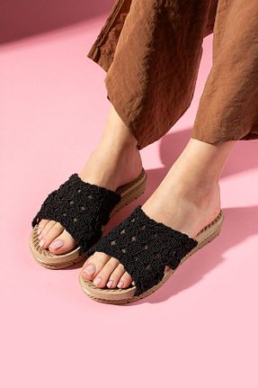 دمپائی مشکی زنانه پارچه ای FUGA MODA - کد 930549490