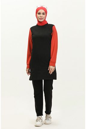 شلوار کرمگن مشکی زنانه رگولار sefamerve - کد 836139694