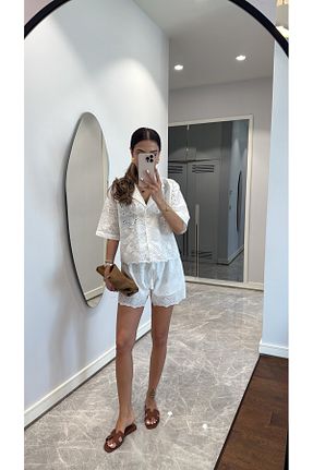 ست بالاتنه و پائین تنه سفید زنانه sinemkivanc co - کد 930549724