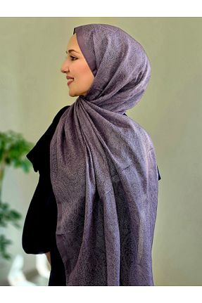 شال بنفش زنانه پنبه ای vertu scarfs - کد 921844069