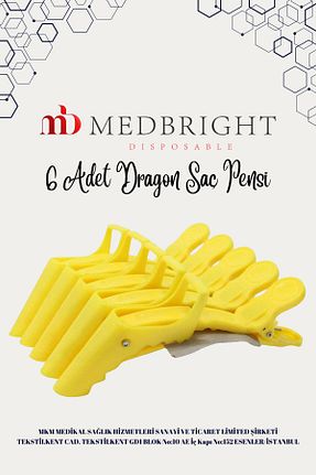گیره سر زرد زنانه MEDBRIGHT - کد 930559976
