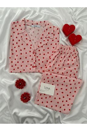 ست لباس راحتی صورتی زنانه ساده Lena Homewears - کد 930567437