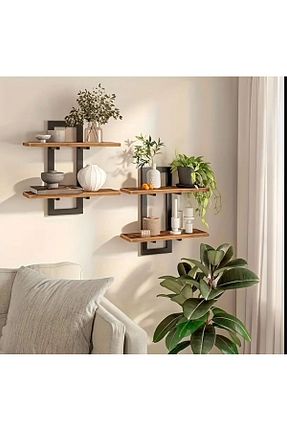 قفسه دیواری قهوه ای 40 سانتی متر volo dekor - کد 930563752