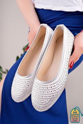 بابت سفید زنانه چرم مصنوعی MODAPAPUÇ - کد 924770863