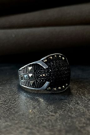 انگشتر نقره مردانه زیرکن goldberia - کد 816495907