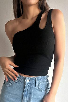بلوز مشکی زنانه ساده MADALİNA - کد 930636454