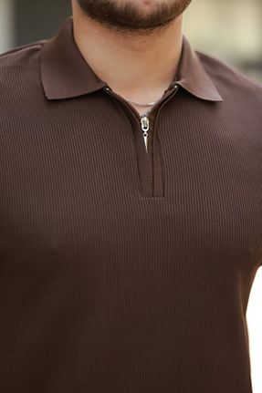 تیشرت قهوه ای مردانه رگولار Modayakamoz - کد 930625075