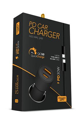 شارژر خودرو مشکی Powerway - کد 231229340