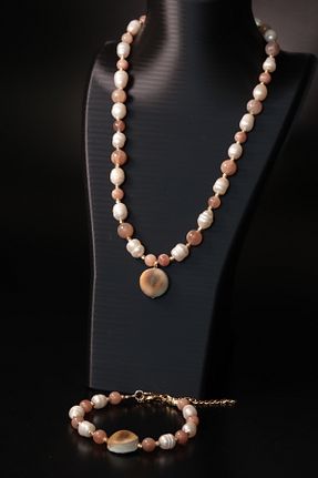 گردنبند جواهر رنگی زنانه سنگ CessNova - کد 868984893