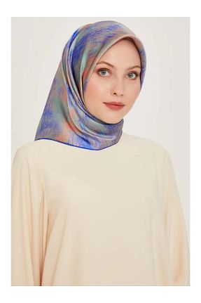 روسری رنگی کرپ ساتن ابریشم Armine - کد 862306058