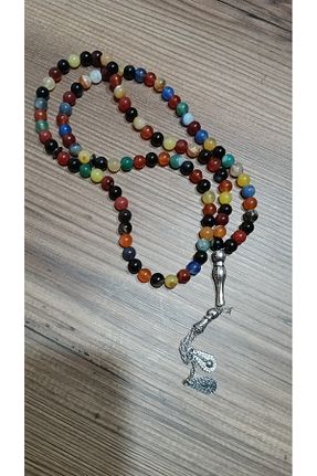 تسبیح نارنجی سنگ طبیعی hilalay - کد 930651065
