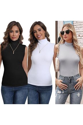 بادی رنگی زنانه یقه نیم ماهیگیر Sashaa Collection - کد 923764735