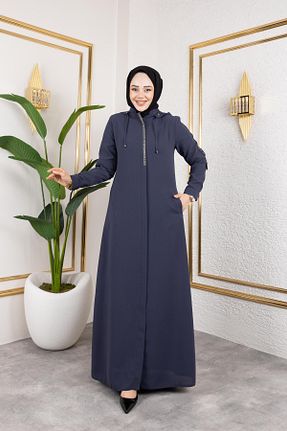کلاه و ابایا طوسی زنانه پنبه ای Butik - کد 930660019