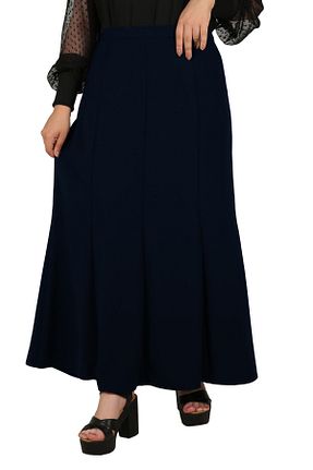 دامن سایز بزرگ سرمه ای زنانه پارچه Butik - کد 401905824
