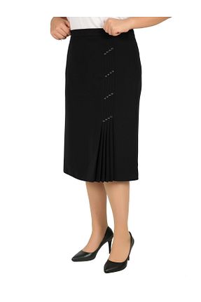 دامن مشکی زنانه پارچه Butik - کد 329280121