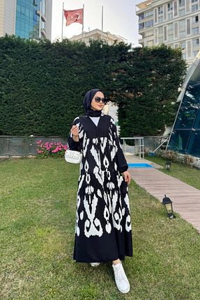 لباس حجاب مشکی زنانه رگولار Byedauzunlar - کد 930703743