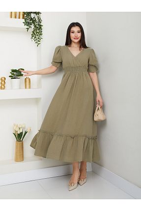 لباس خاکی زنانه بافتنی ABOUT US - کد 928063188