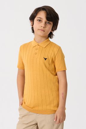 پولوشرت زرد بچه گانه %100 پنبه Nisrakids - کد 829719917