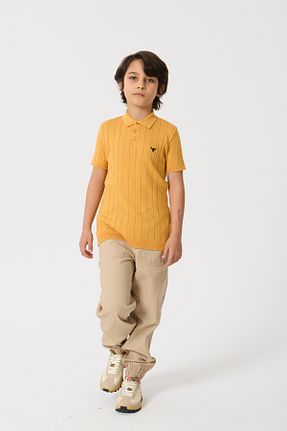 پولوشرت زرد بچه گانه %100 پنبه Nisrakids - کد 829719917