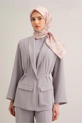 روسری صورتی کرپ ساتن ابریشم Armine - کد 930740124