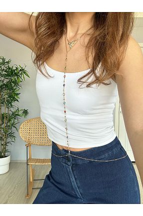 گردنبند جواهر طلائی زنانه Seda Bijuteri - کد 930477169