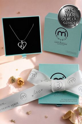 گردنبند نقره سفید زنانه 925 عیار Mimodish - کد 927333486