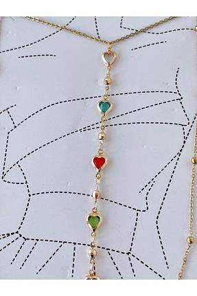 گردنبند جواهر طلائی زنانه Seda Bijuteri - کد 930477169