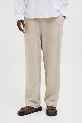 شلوار طوسی مردانه مخلوط کتان Jack & Jones - کد 920155758