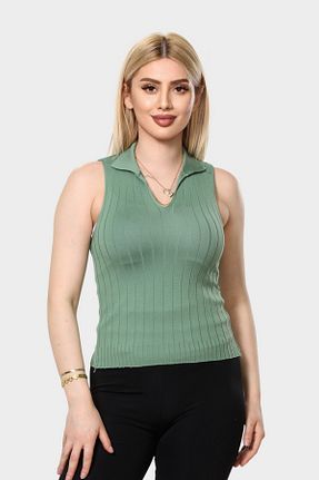 بلوز خاکی زنانه ساده NEWCO - کد 930890186