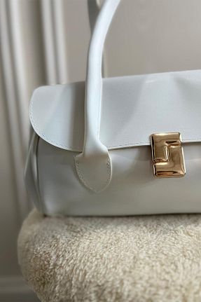 کیف دوشی سفید زنانه چرم مصنوعی MODA - کد 930770358