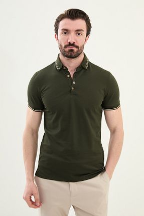 تیشرت خاکی مردانه اسلیم فیت Mcr - کد 930817643