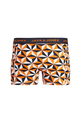 باکسر اسپرت نارنجی مردانه پنبه ای Jack & Jones - کد 782231501