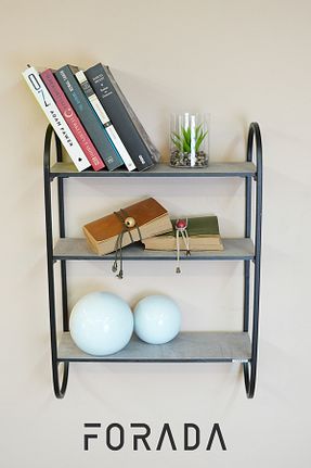قفسه دیواری مشکی 40 سانتی متر Forada Home & Style - کد 925138120