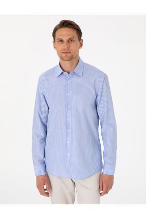 پیراهن آبی مردانه اسلیم فیت Pierre Cardin - کد 930863384
