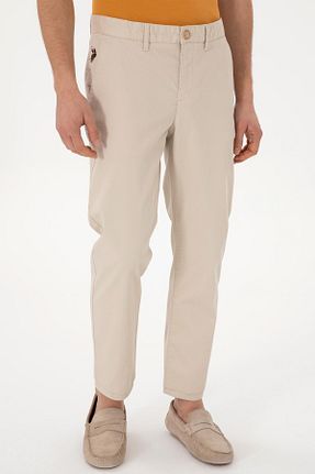 شلوار اسپرت بژ مردانه الاستین U.S. Polo Assn. - کد 930864374