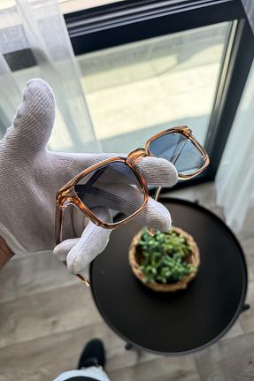 عینک آفتابی قهوه ای زنانه 53 Zzla - کد 930869720