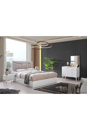 ست اتاق خواب سفید Sürgülü AYDINEV - کد 930871227