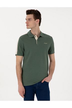 پولوشرت خاکی مردانه پنبه ای Pierre Cardin - کد 930890547