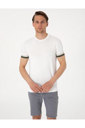 تیشرت نباتی مردانه اسلیم فیت Pierre Cardin - کد 930898146