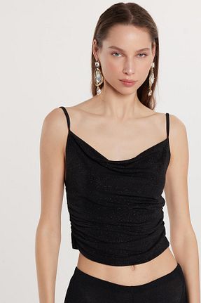 بلوز مشکی زنانه ساده Tudors - کد 930931412
