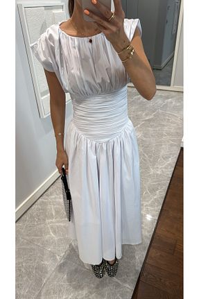 لباس سفید زنانه بافتنی sinemkivanc co - کد 930938239
