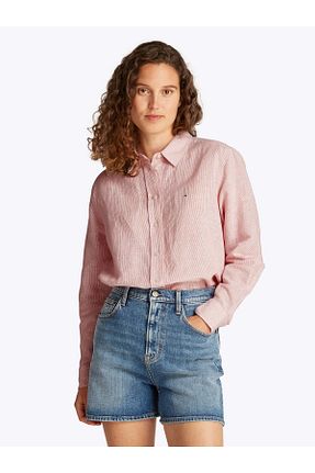 پیراهن صورتی زنانه رگولار Tommy Hilfiger - کد 930219634