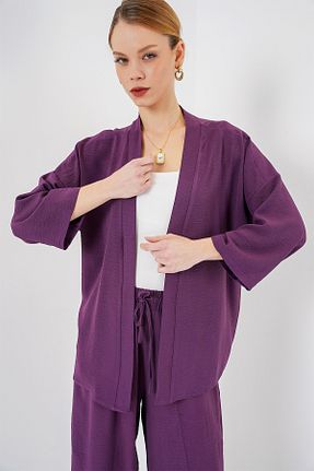 ست بالاتنه و پائین تنه بنفش زنانه بافتنی Bigdart - کد 930937046